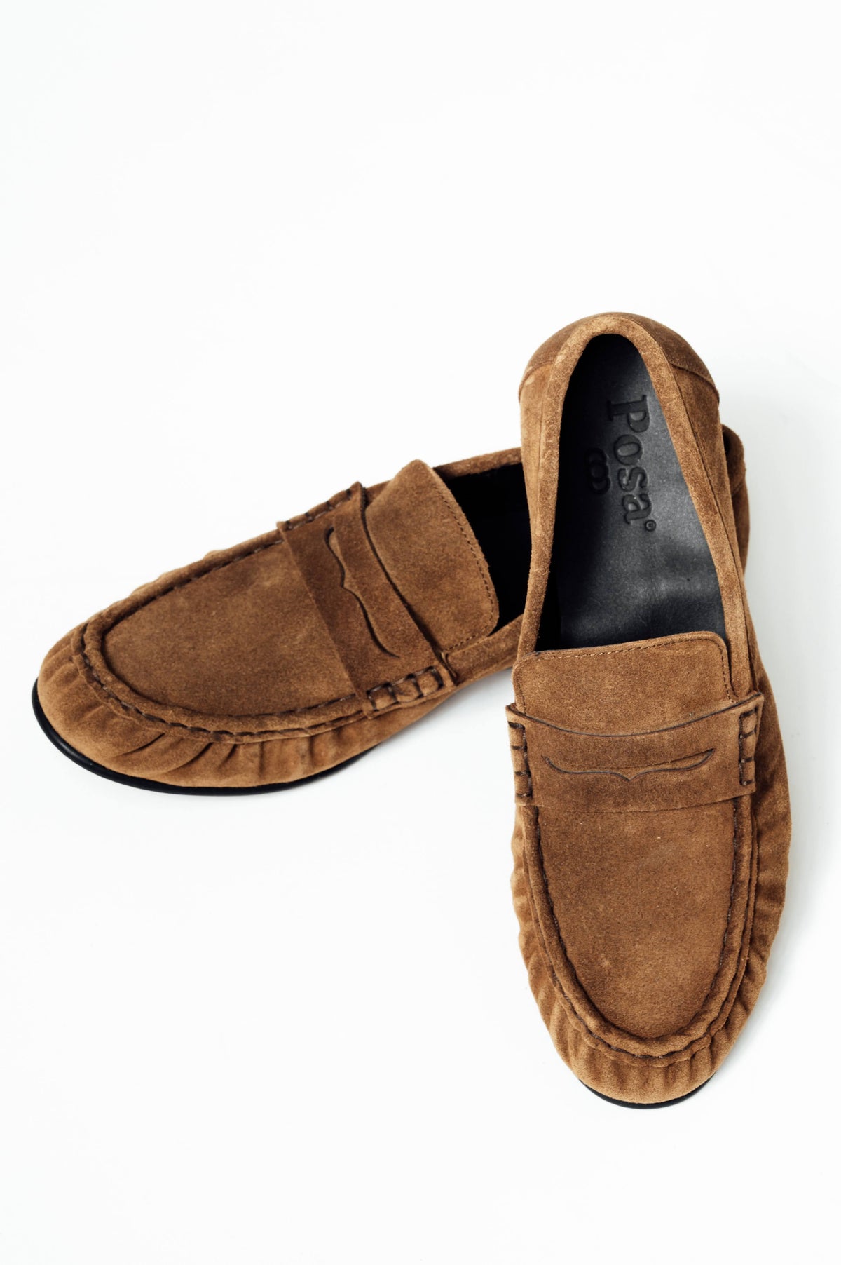 POSA suède penny loafers
