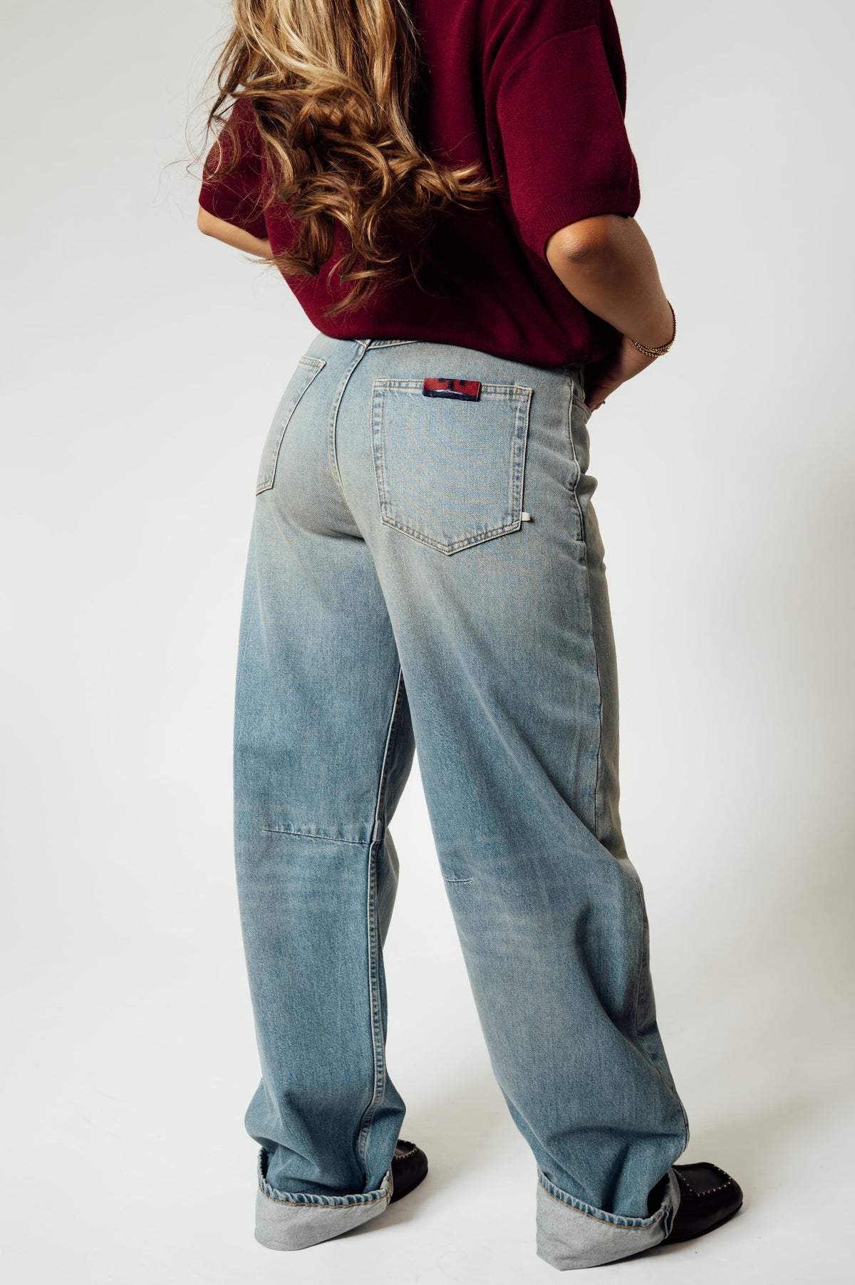 TENUE. Robyn barrel jeans lichte wassing