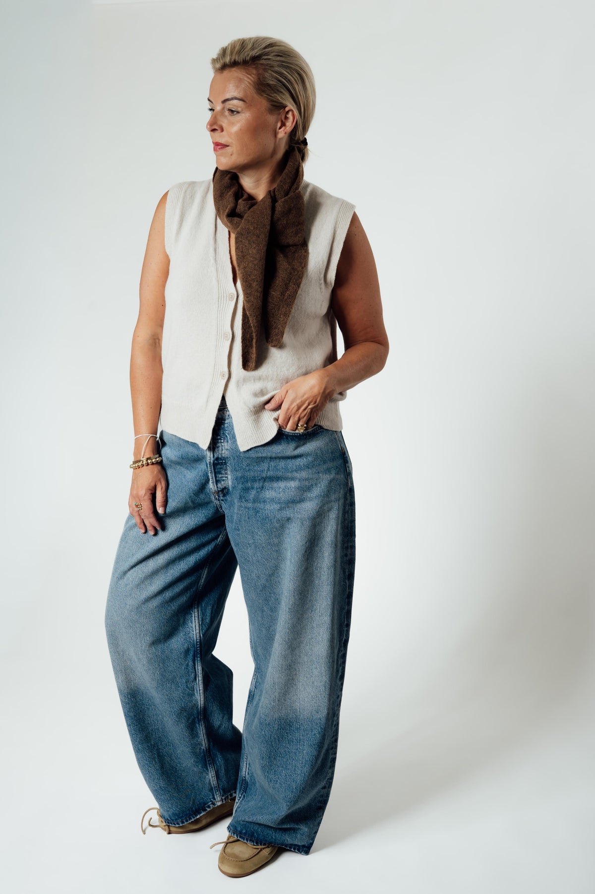 AGOLDE Rounded Baggy jeans in Downplay-wassing