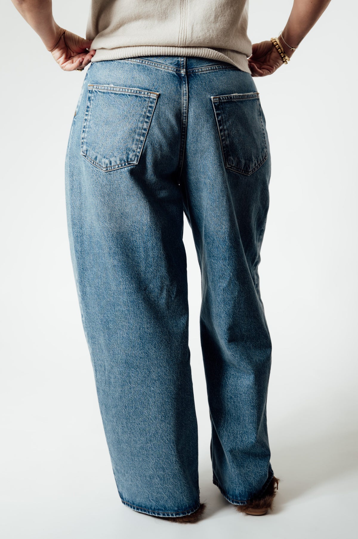 AGOLDE Rounded Baggy jeans in Downplay-wassing