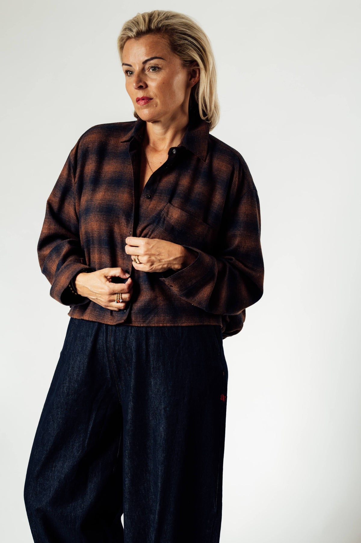 Âme Antwerp Oops geruite blouse