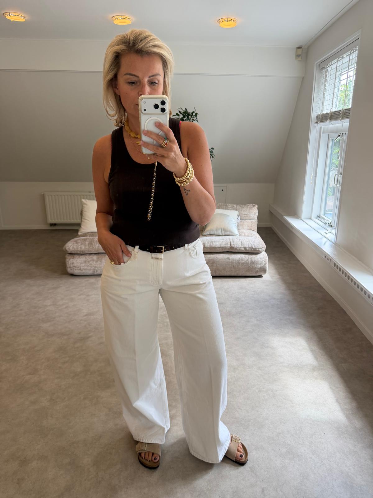 CLOSED Jayla wide leg jeans off white