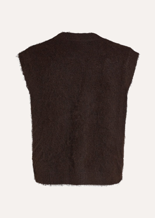 Circle of Trust Fauve mouwloos gebreid gilet bruin