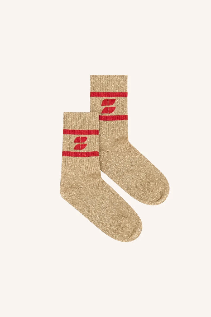 LOGO GLITTER OYSTER SOCKS