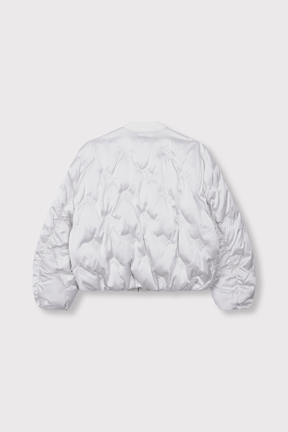 LADIES WOVEN LOGO QUILTED JACKET