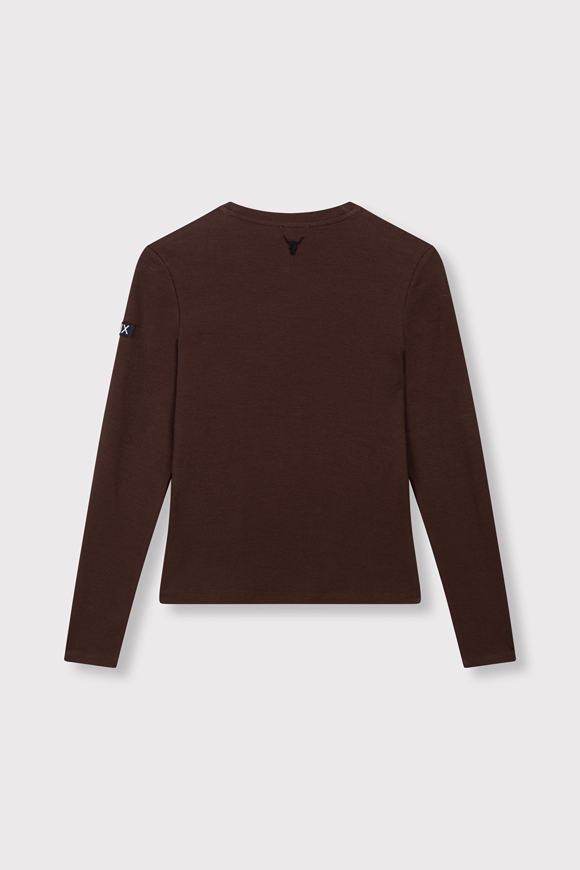 LADIES KNITTED RIB LONGSLEEVE T-SHIRT