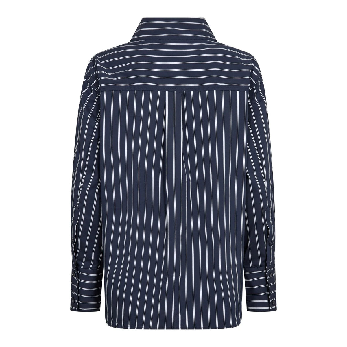 SOMECC STRIPE FUNNEL NECK SHIRT