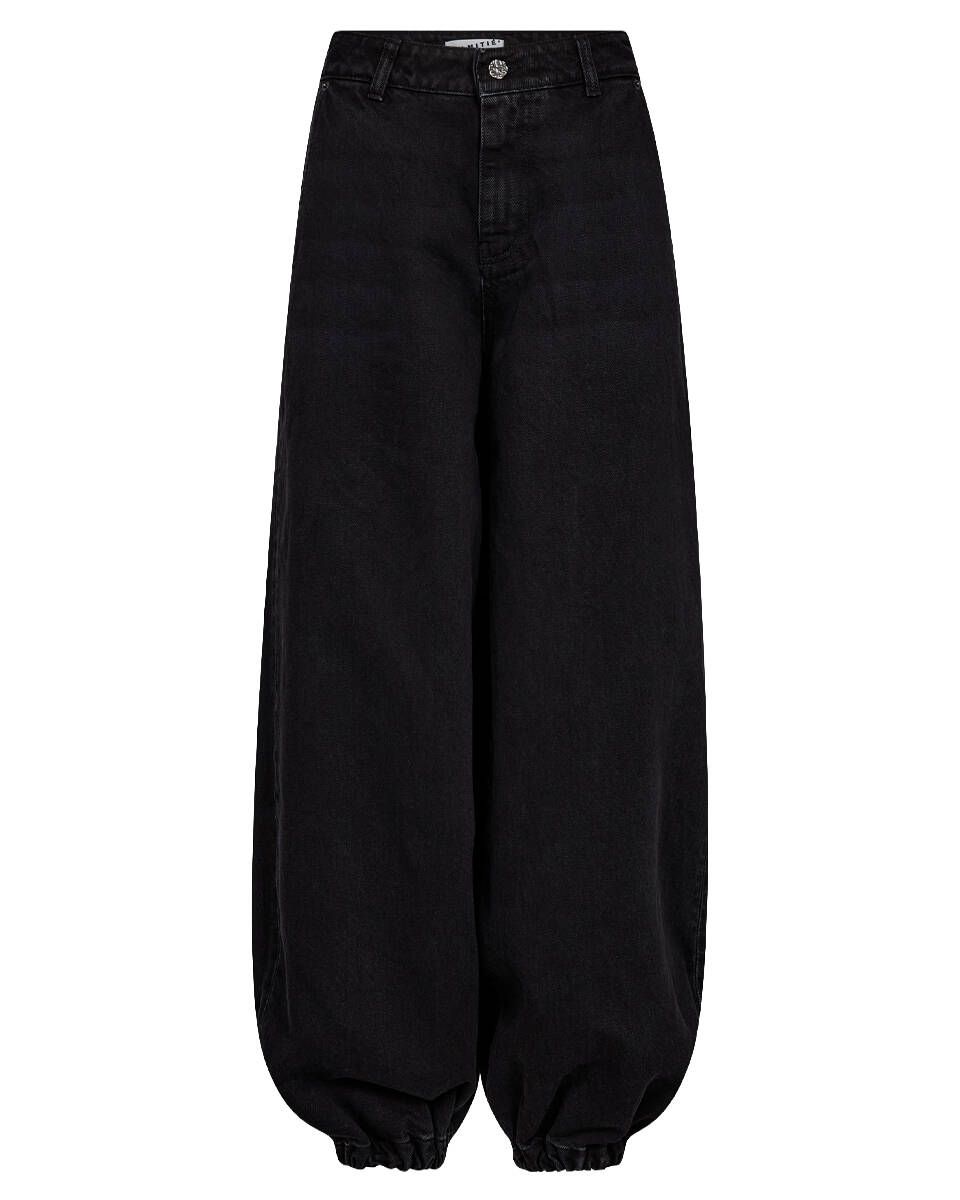 DENIM HAREM TALL PANT BLACK