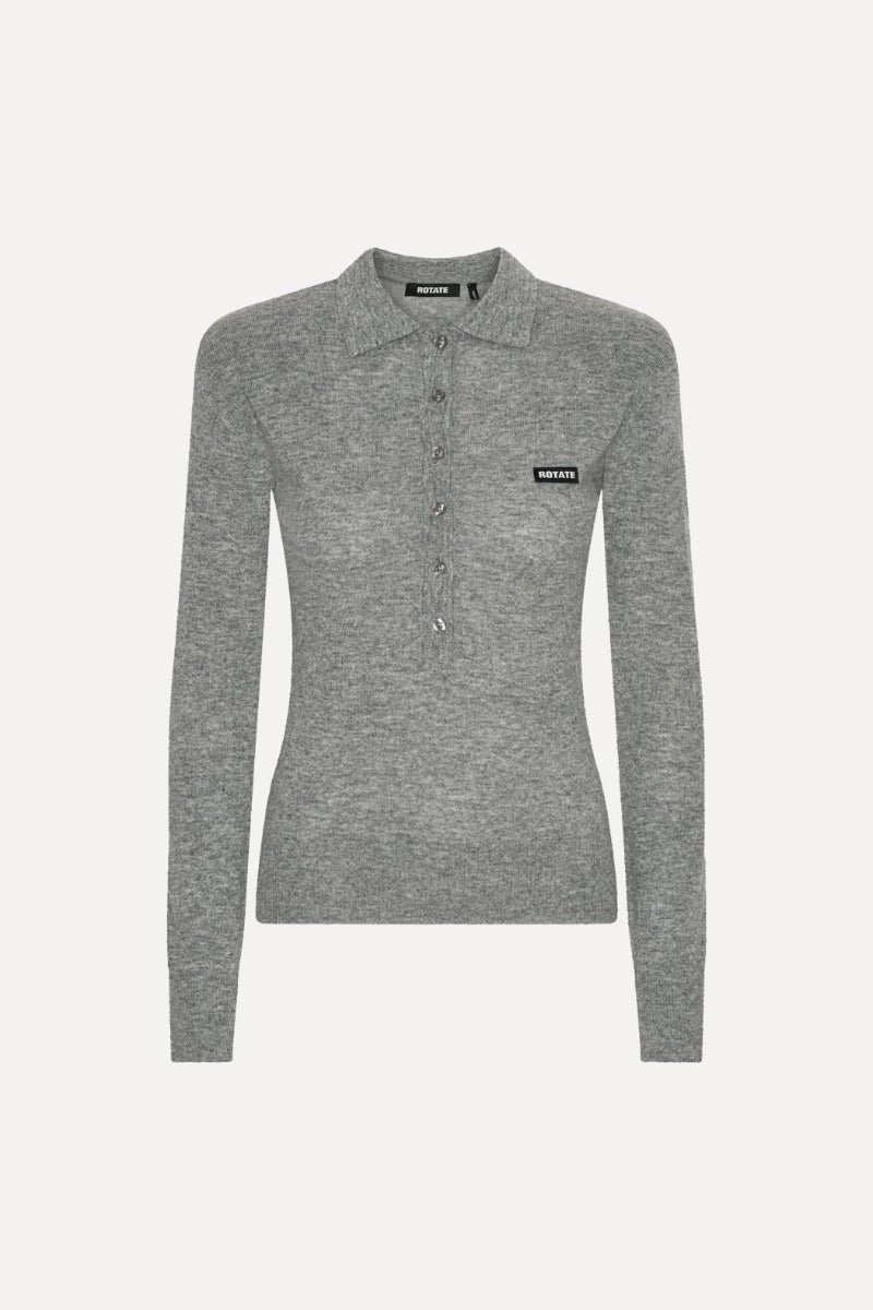 WOOL LONGSLEEVE POLO