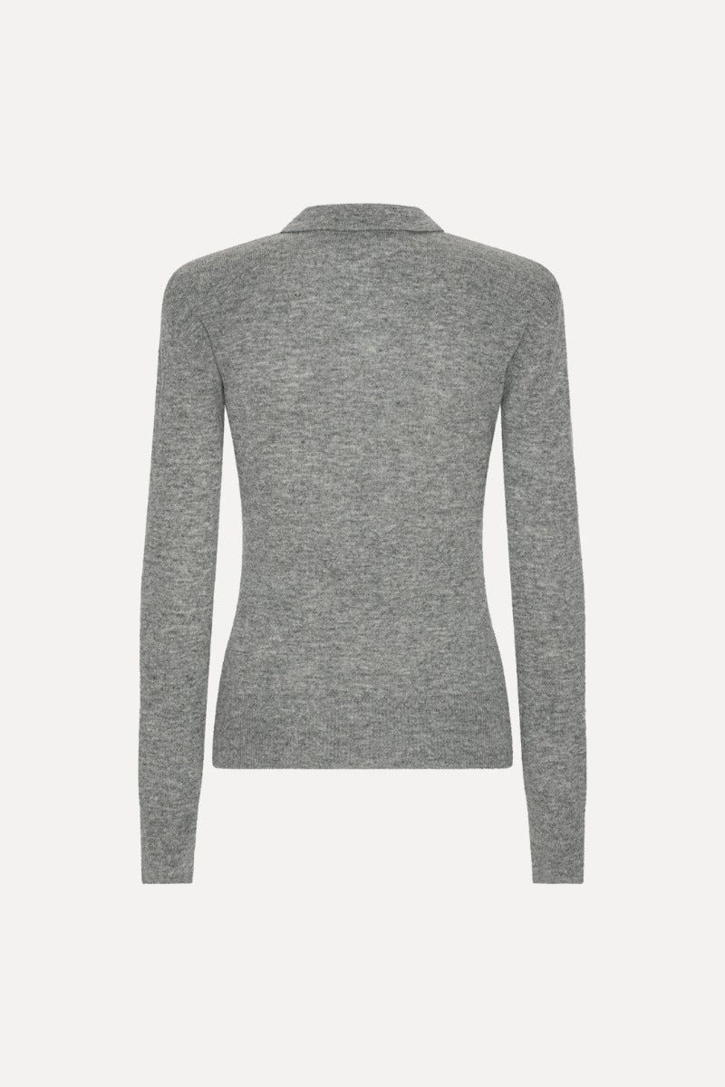 WOOL LONGSLEEVE POLO