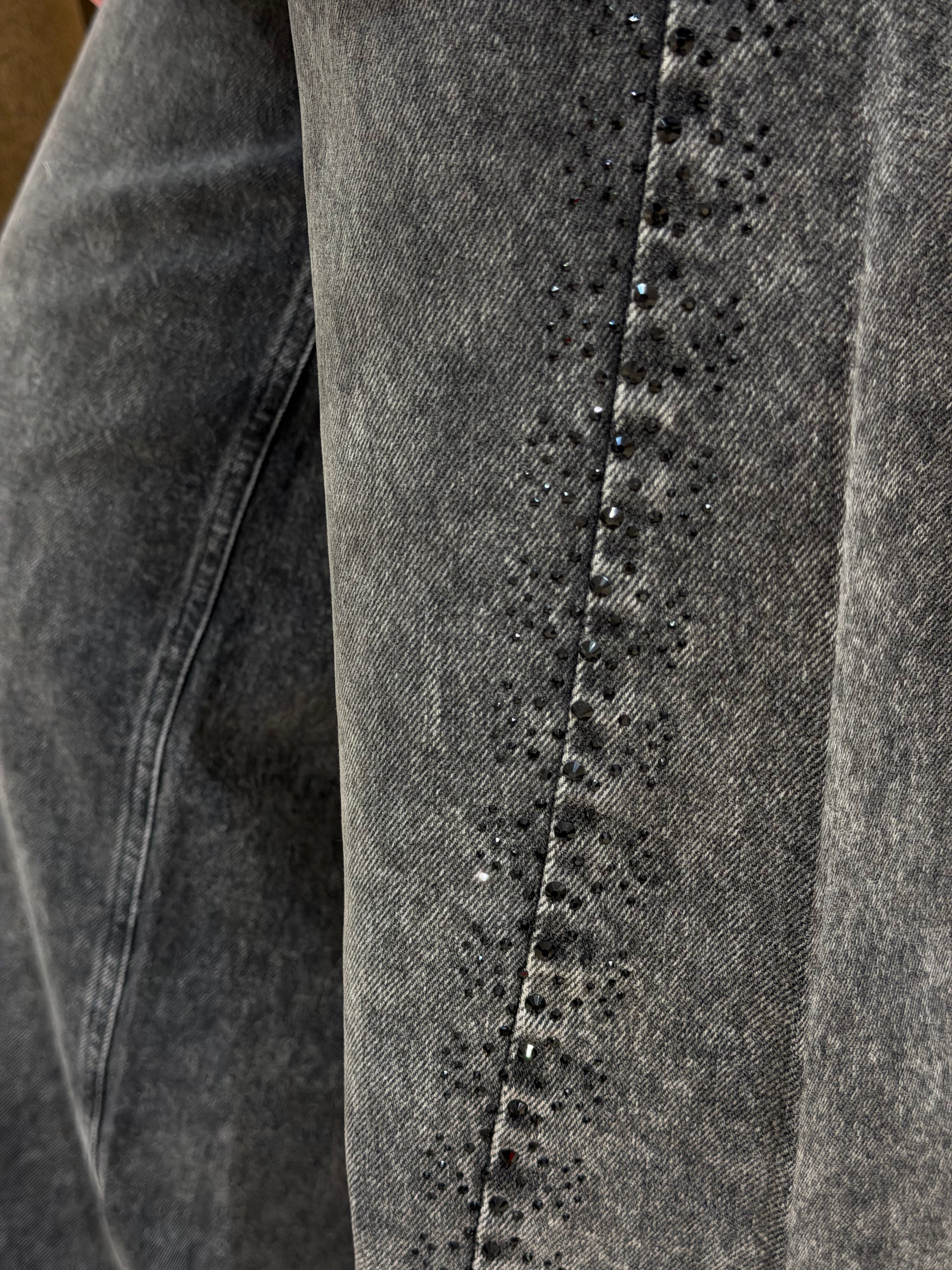 VICKYCC STONE WIDE JEANS