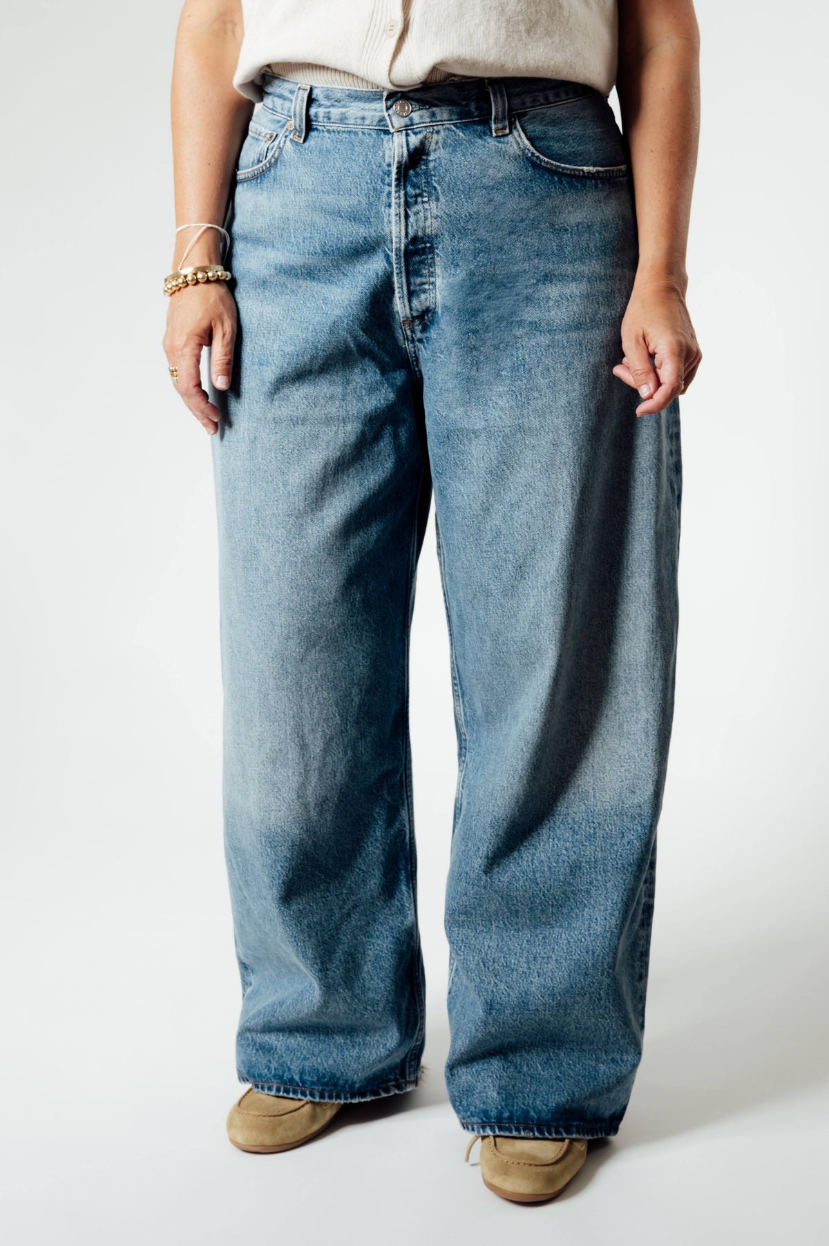 AGOLDE Rounded Baggy jeans in Downplay-wassing