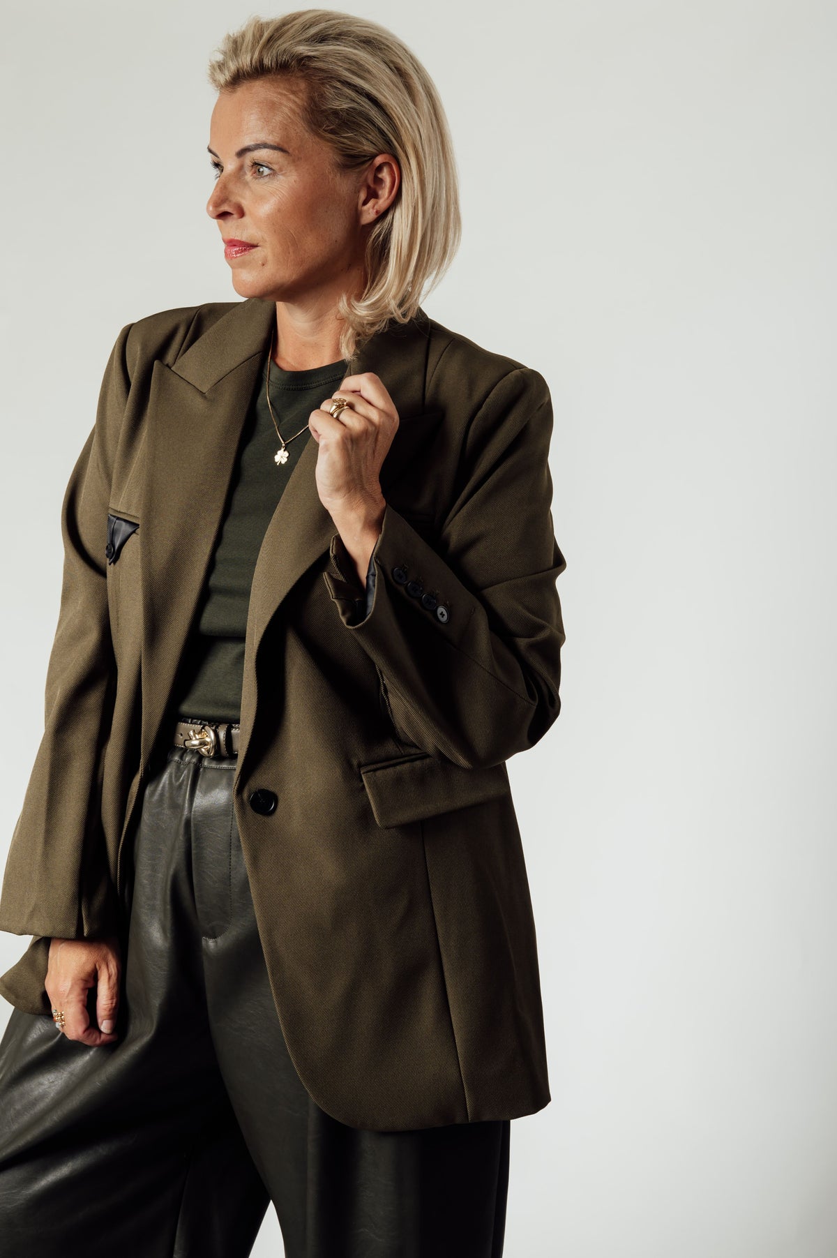 Haute L'Amitié Premiere Hook Blazer groen