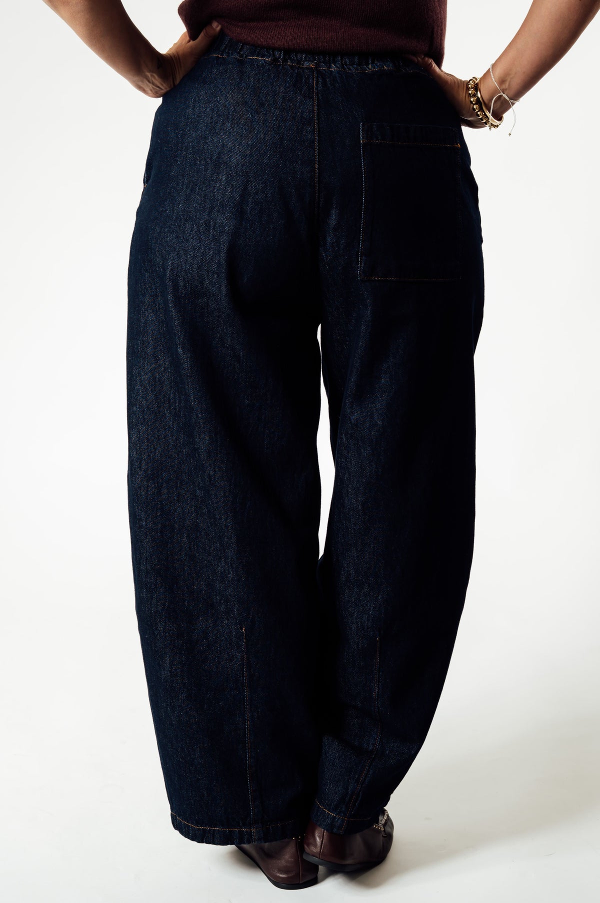 Âme Antwerp Okay donkere puffy jeans