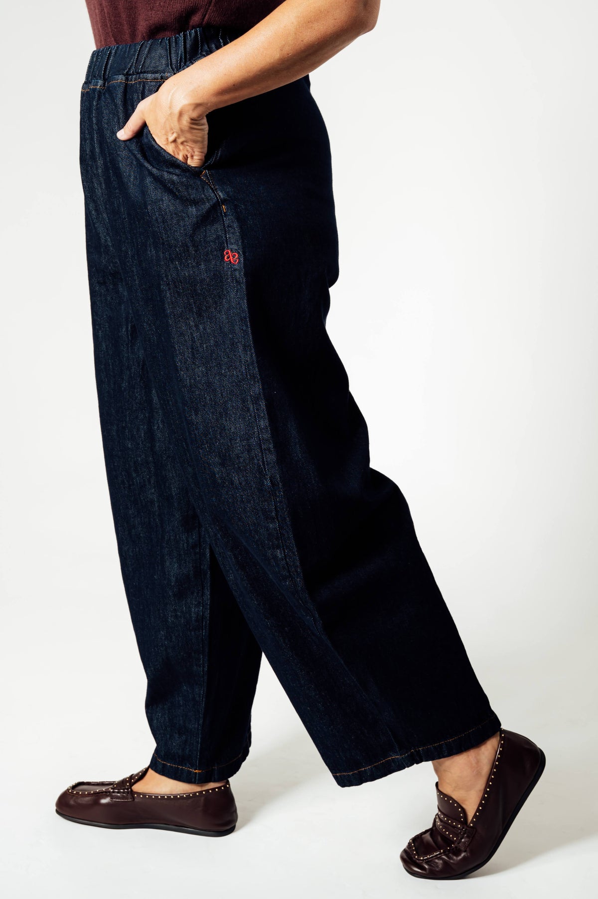 Âme Antwerp Okay donkere puffy jeans