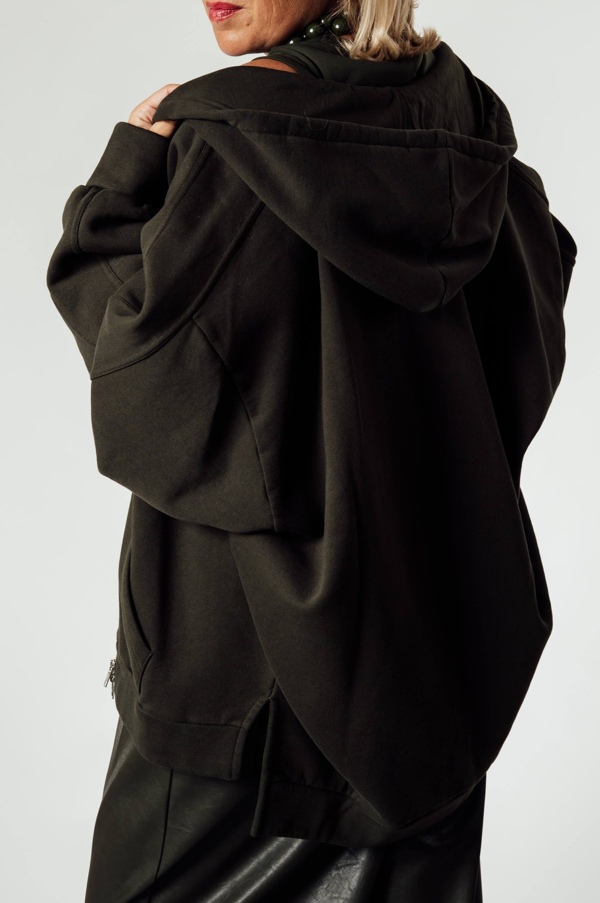 Âme Antwerp Ooper oversized hoodie met rits
