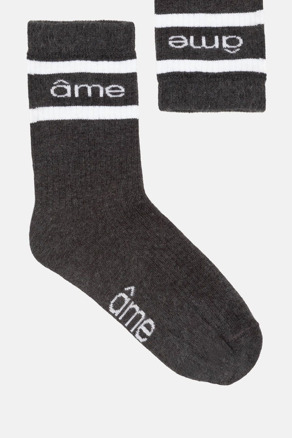 Âme Antwerp donkergrijze sokken met logo