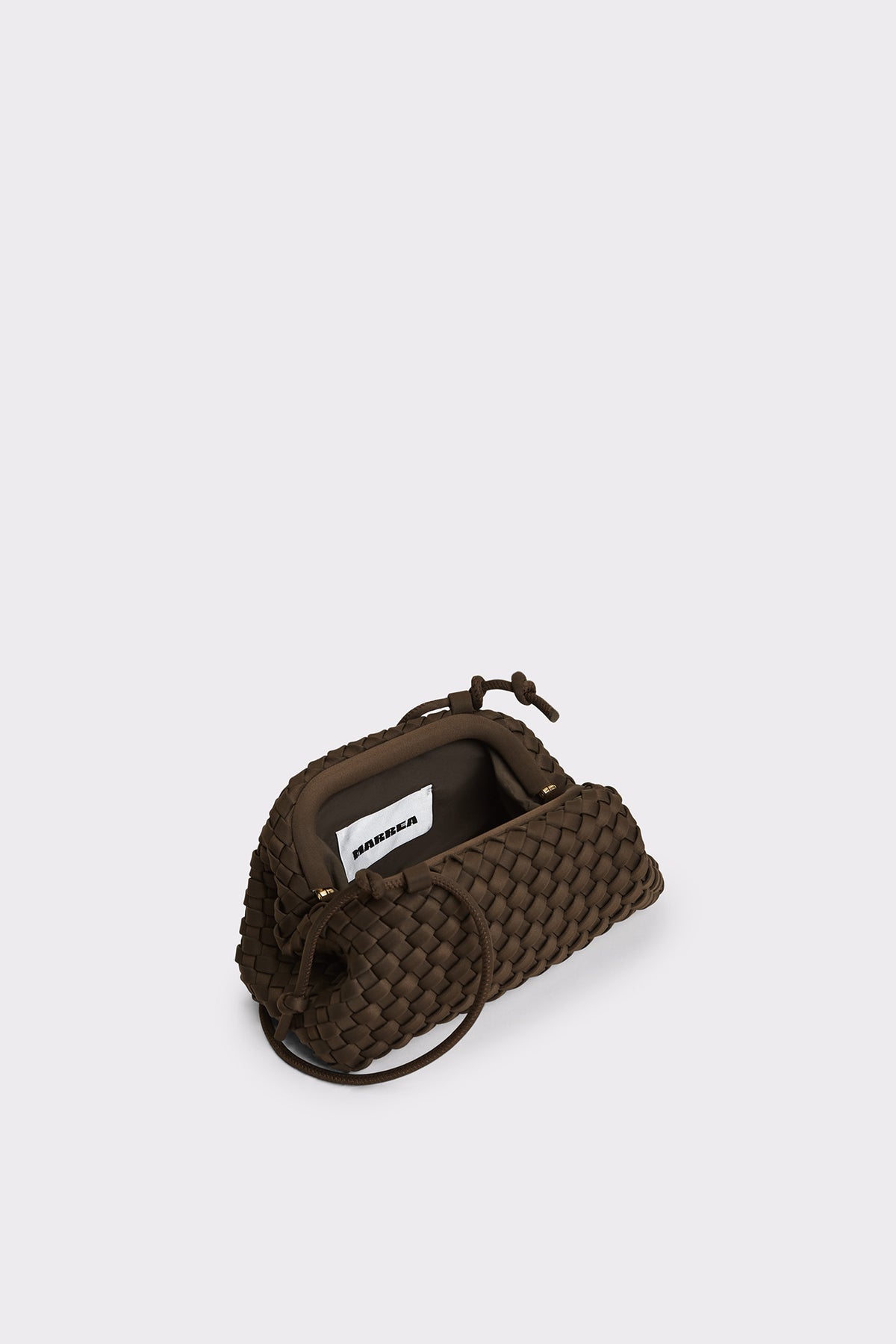 MARREA Pouch Mini gevlochten neopreen Espresso Yourself