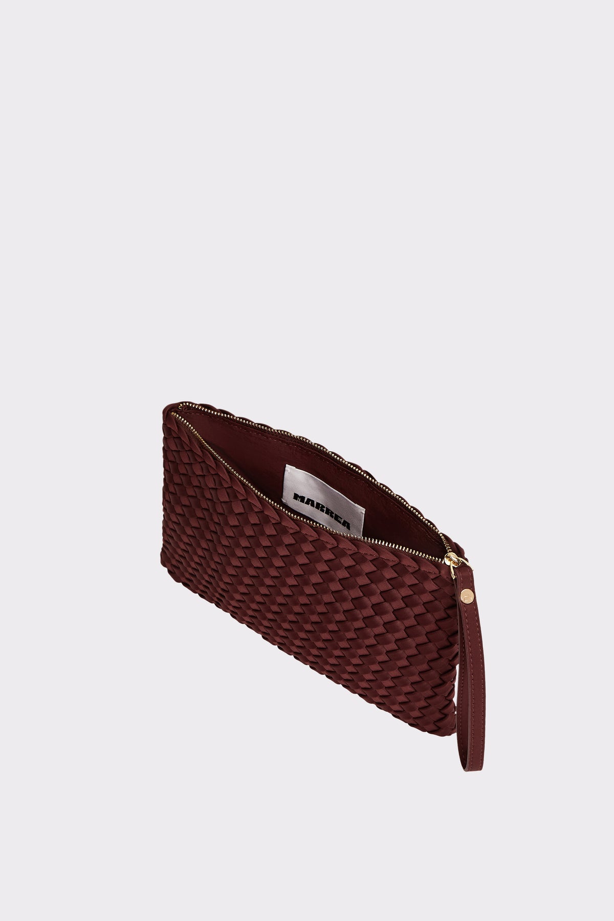MARREA Clutch gevlochten neopreen Inkberry