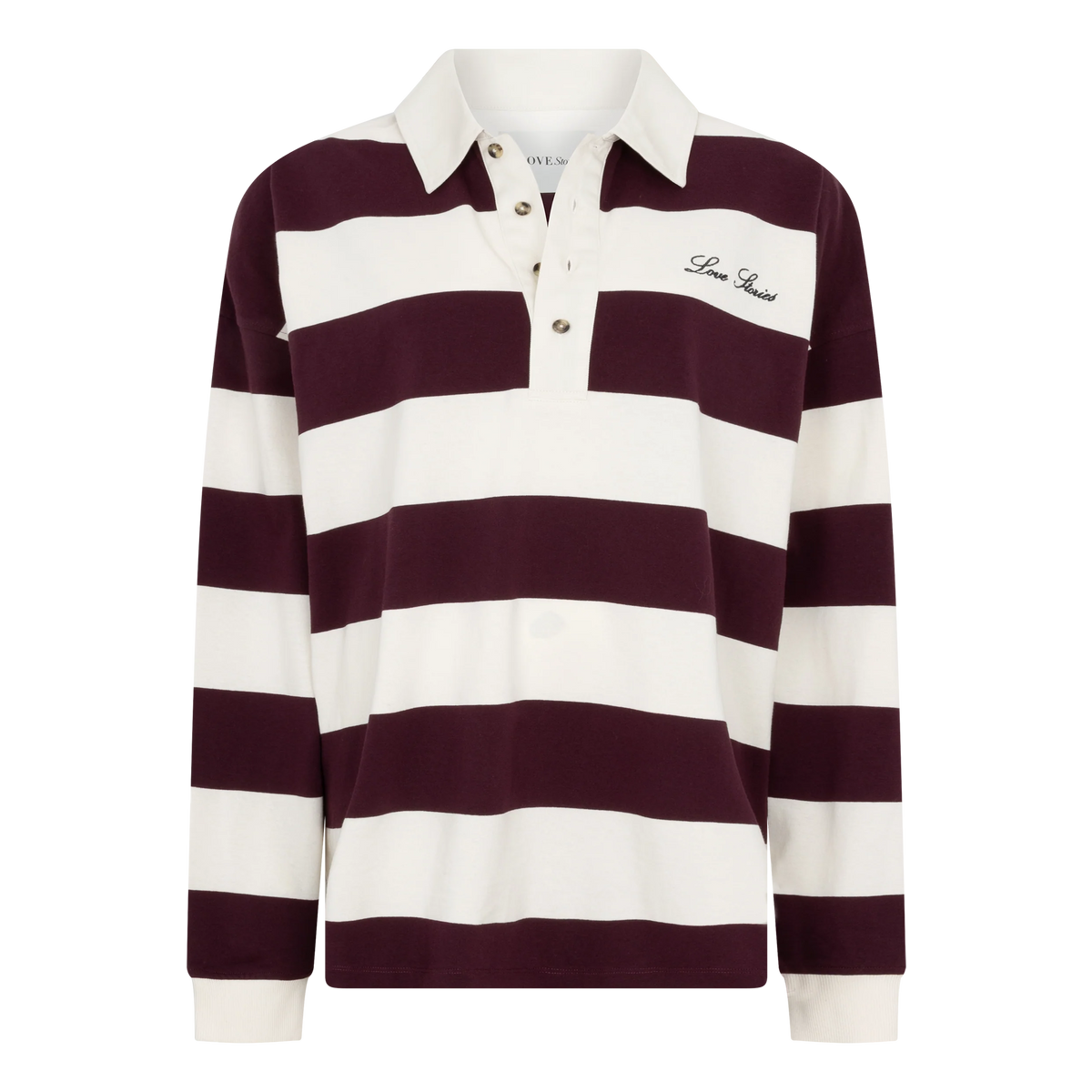 Love Stories Paul gestreept rugbyshirt