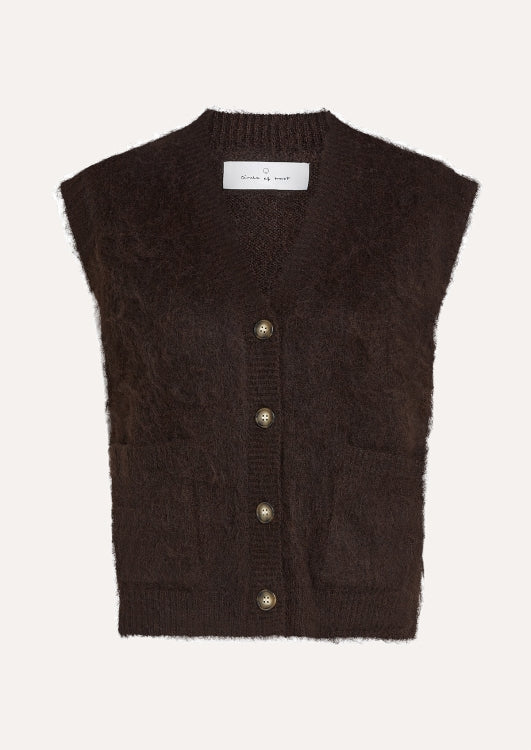 Circle of Trust Fauve mouwloos gebreid gilet bruin