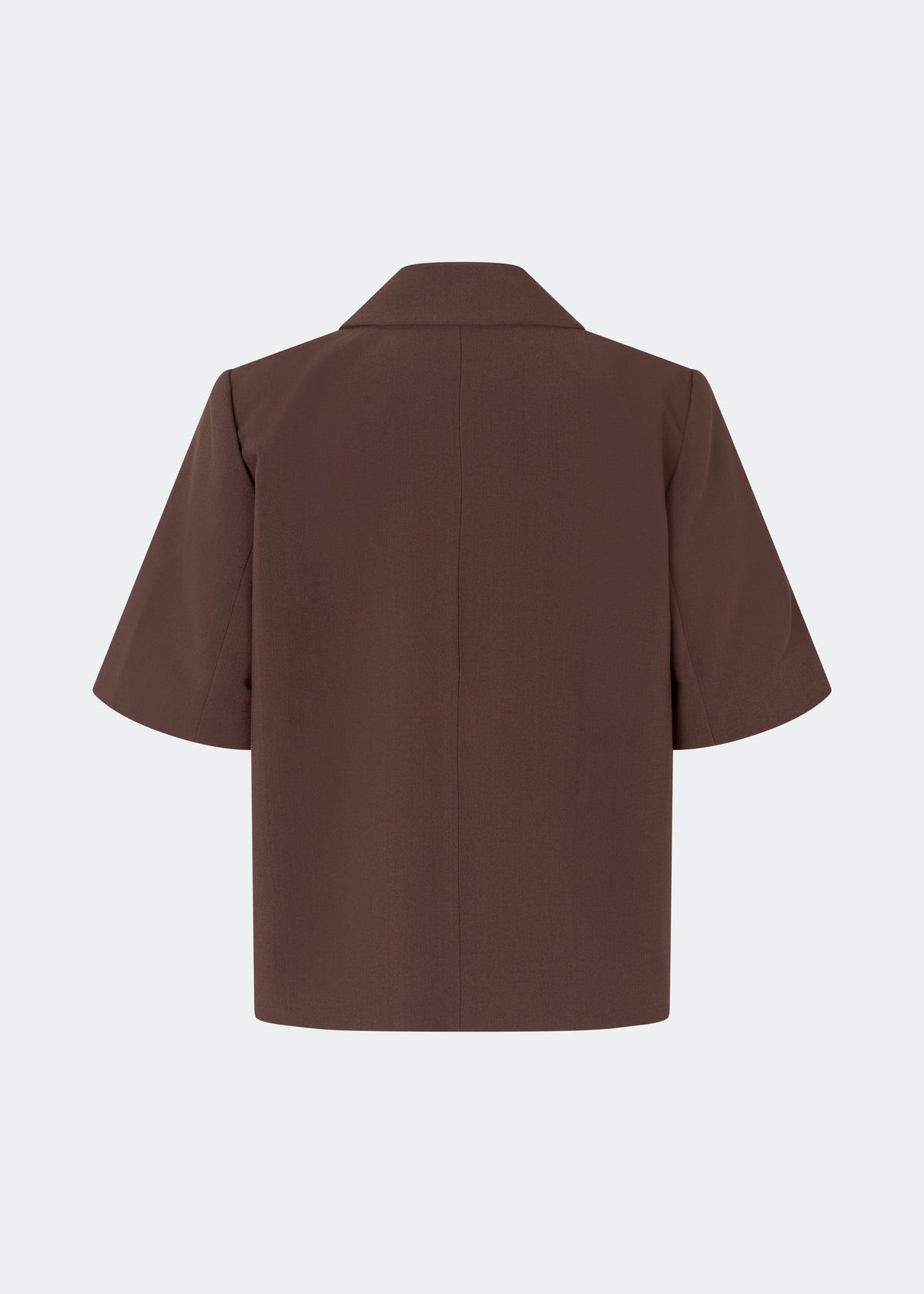 Modström GaleMD blazer korte mouwen chocoladebruin