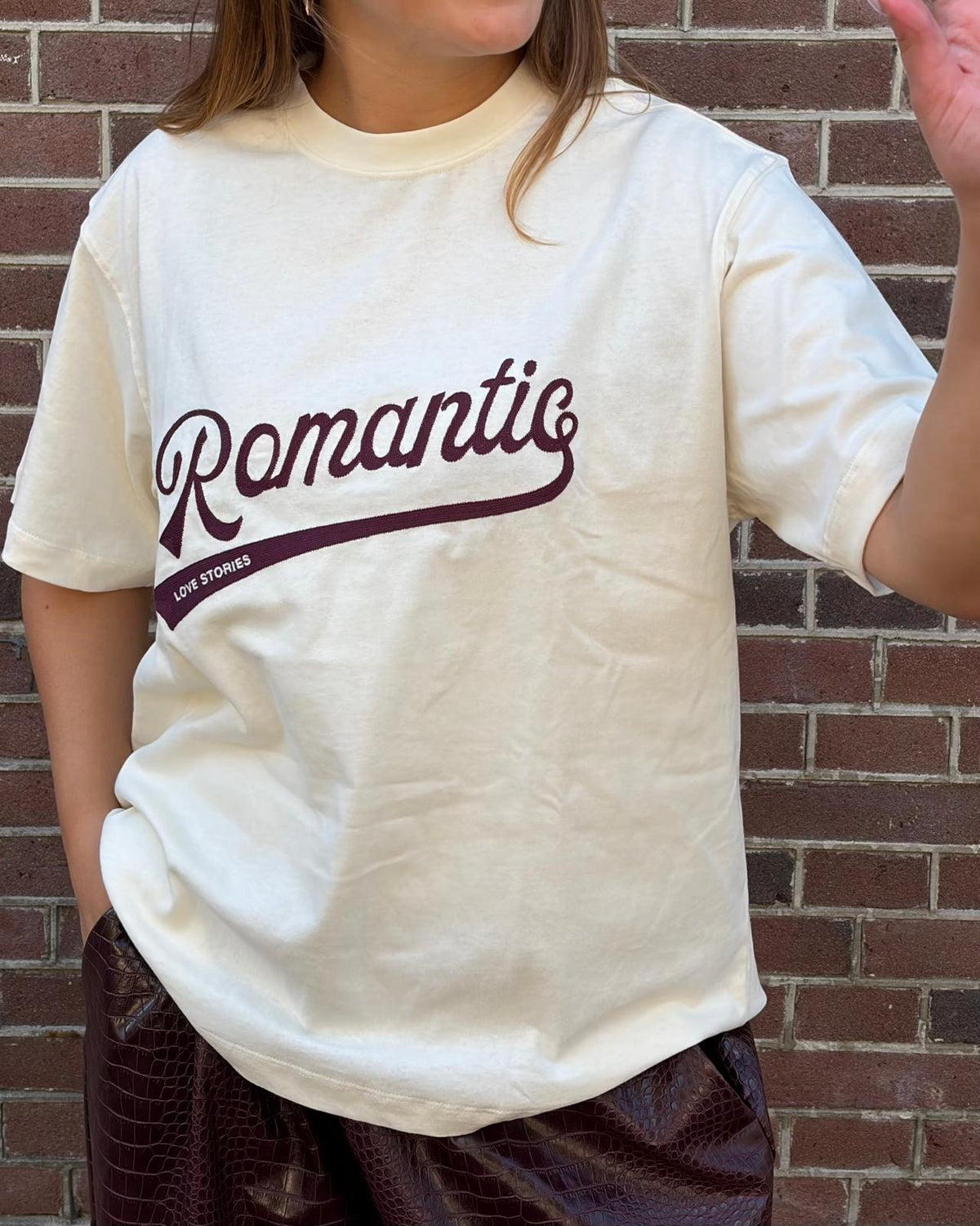 Love Stories Josie T-shirt met Romantic-print