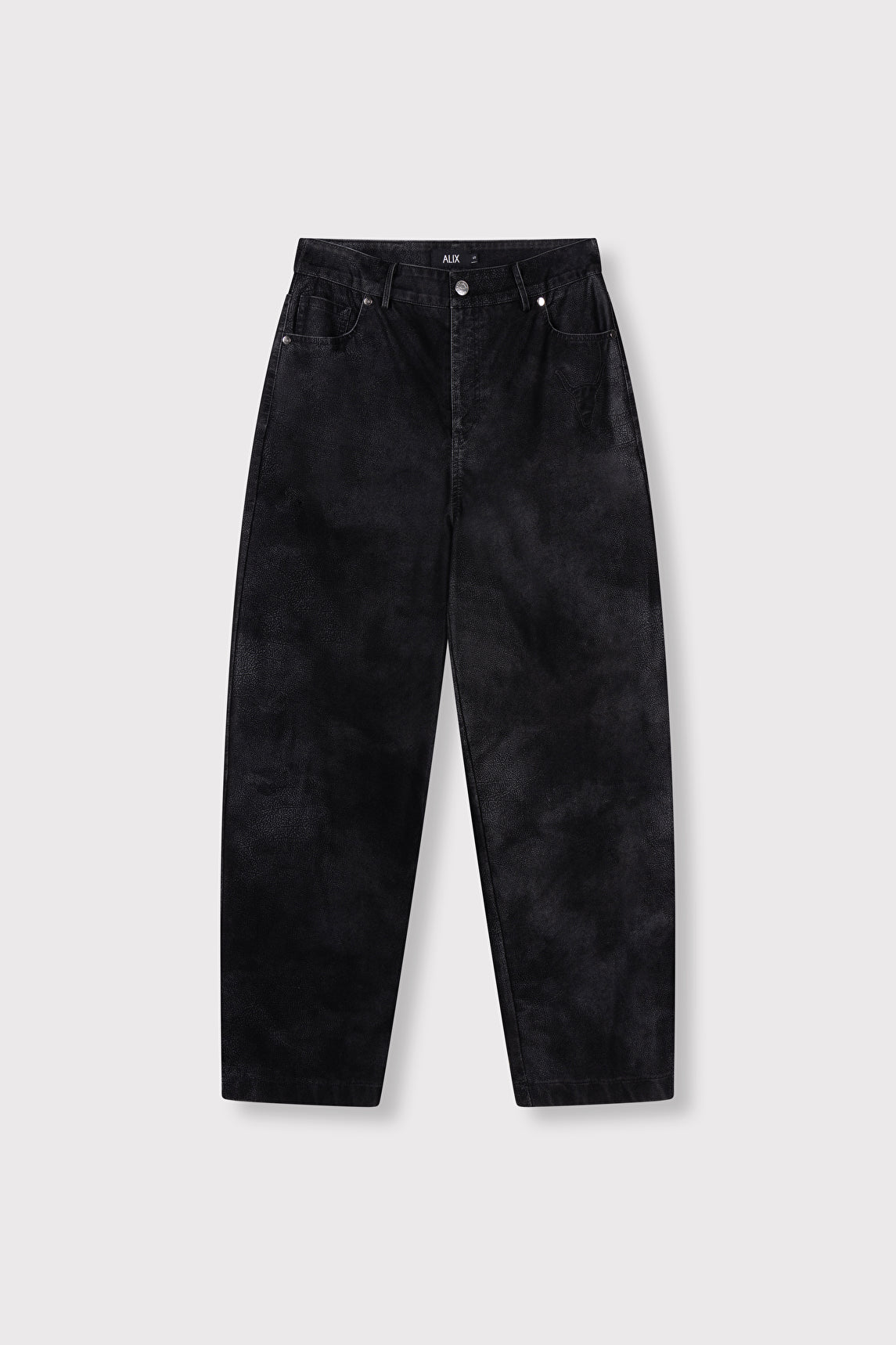 LADIES WOVEN FAUX SUEDE PANTS