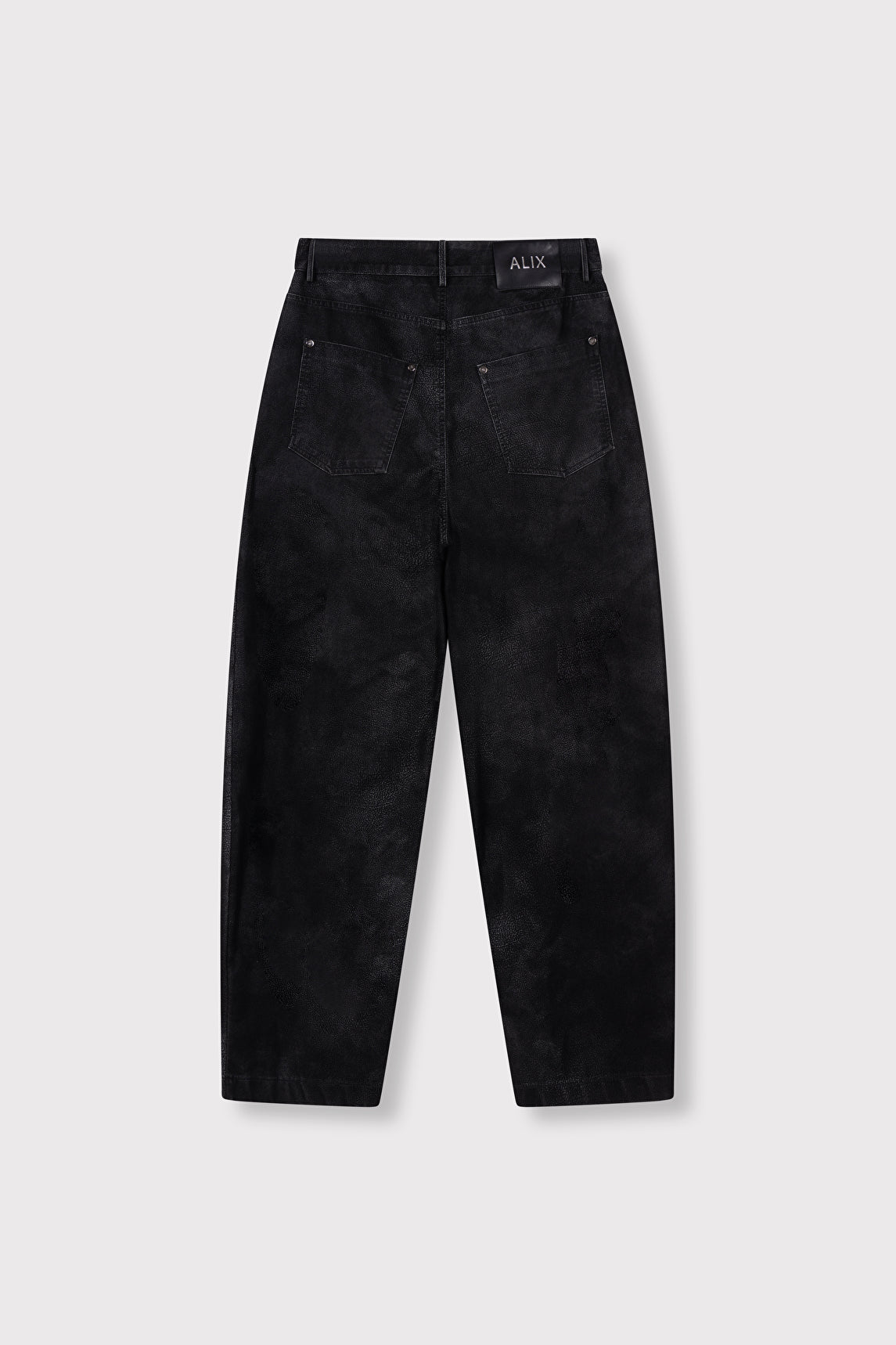 LADIES WOVEN FAUX SUEDE PANTS