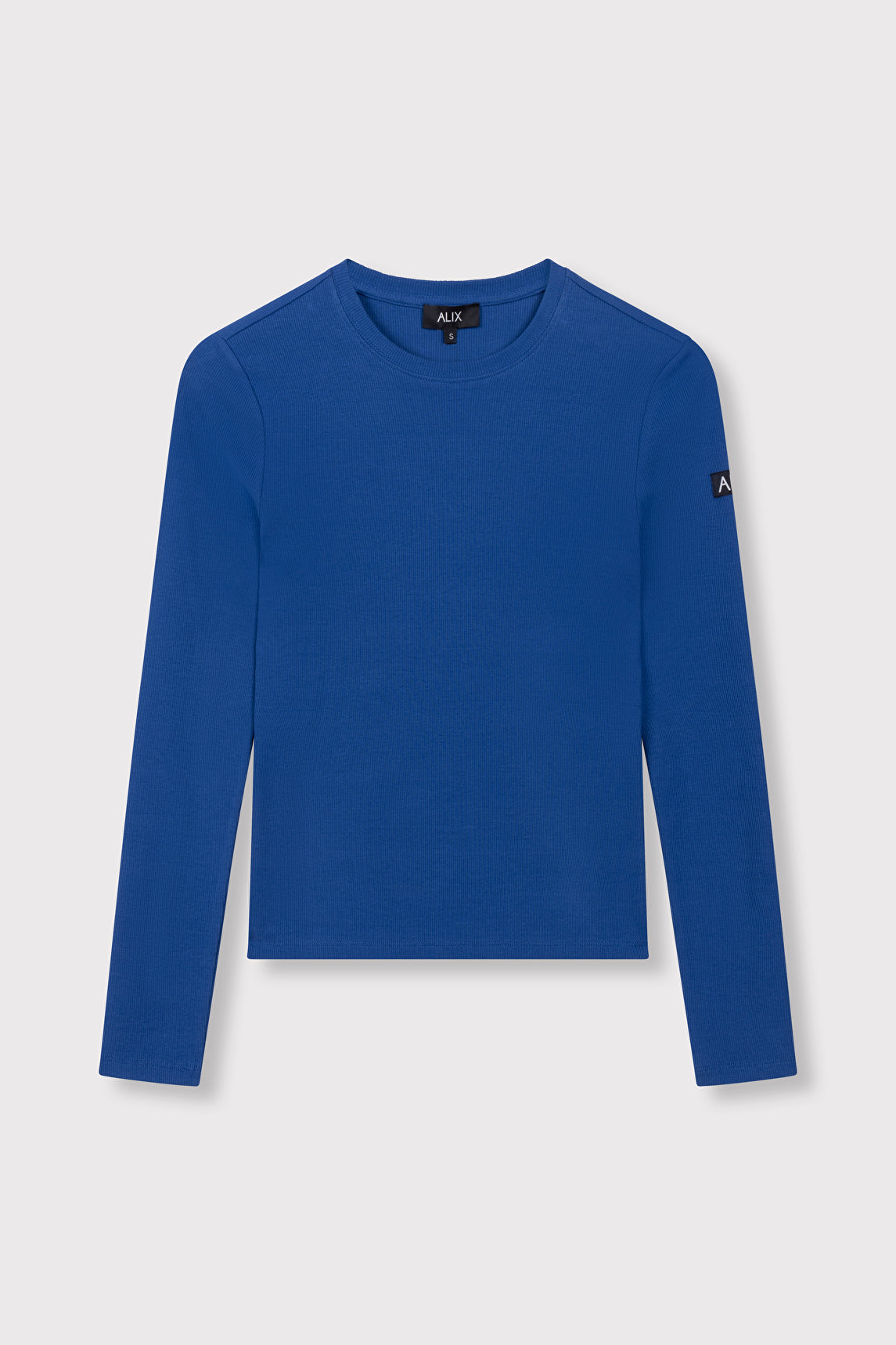 LADIES KNITTED RIB LONGSLEEVE TOP