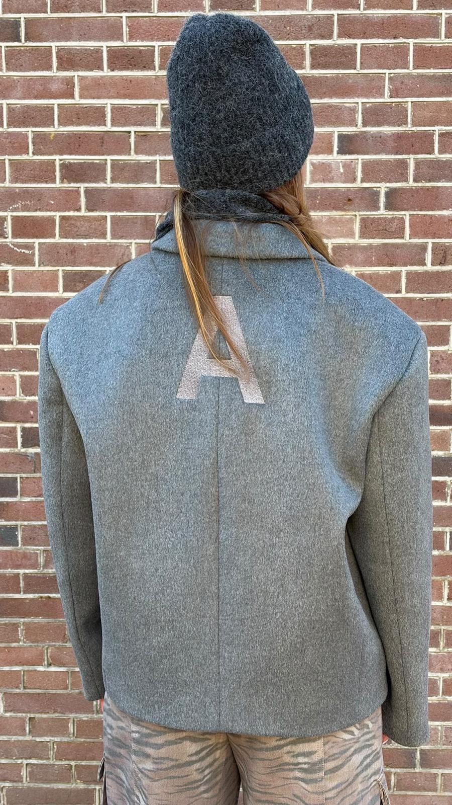 LADIES WOVEN SHORT HAIRY COAT