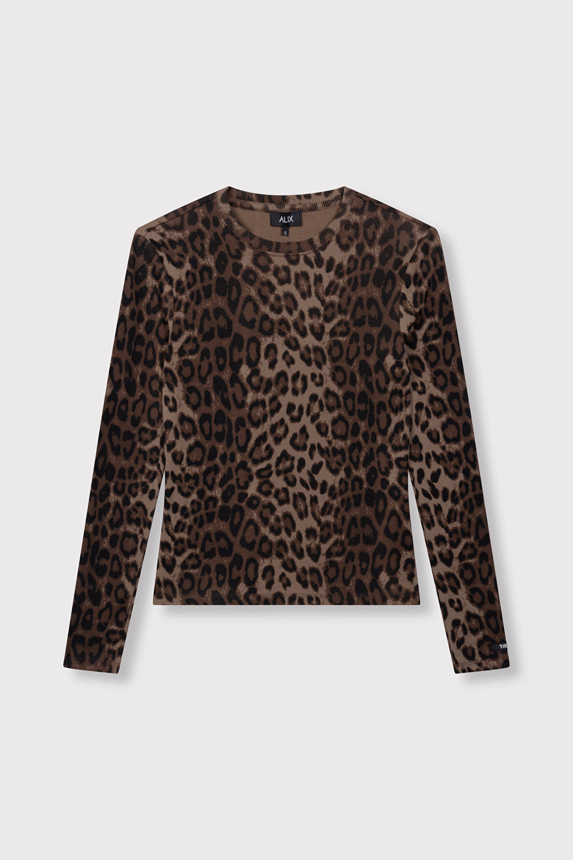 LADIES KNITTED ANIMAL RIB TOP