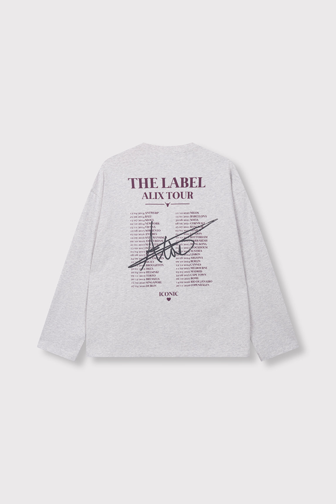 LADIES KNITTED PHOTO LONGSLEEVE T-SHIRT