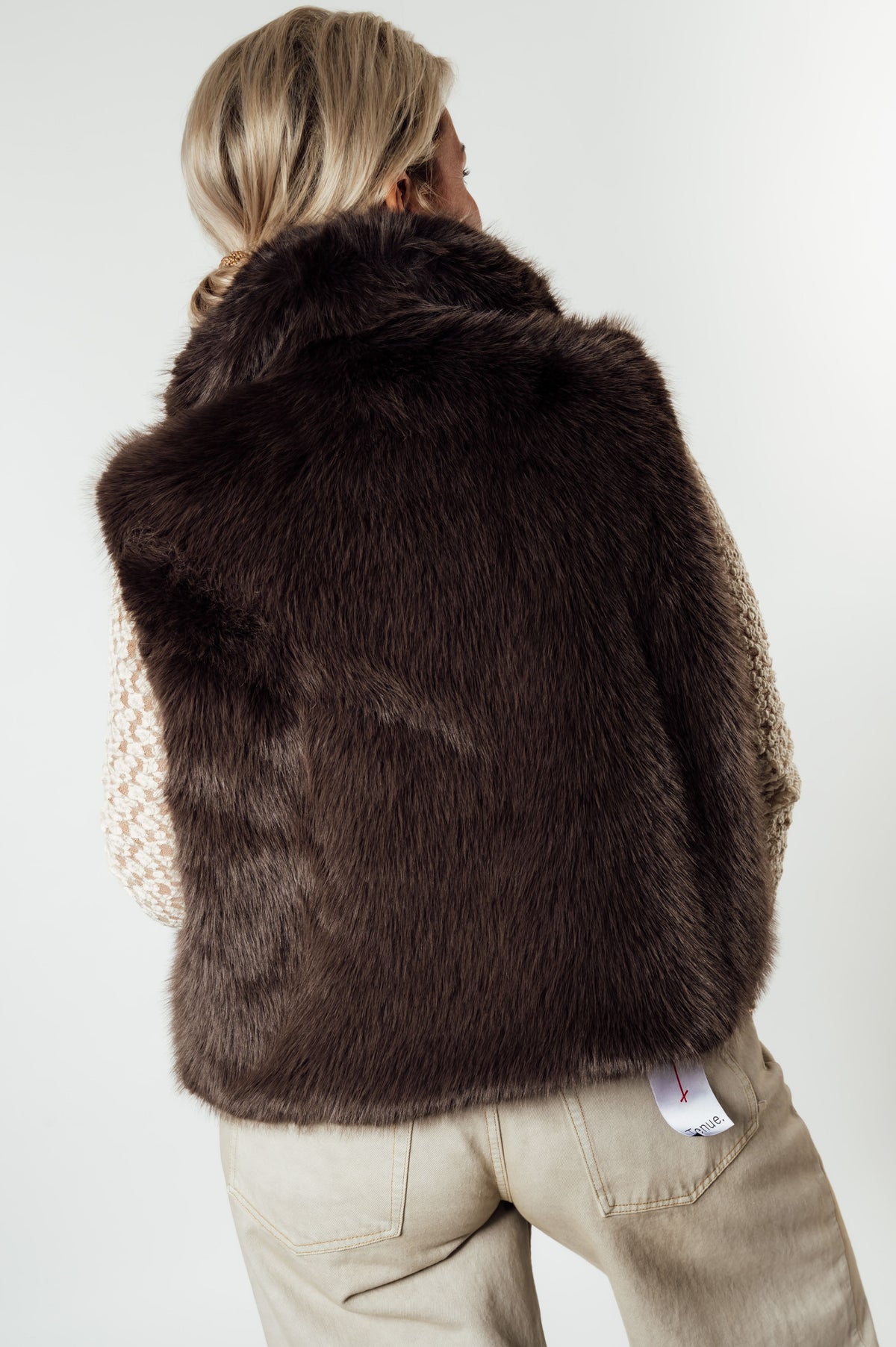 GILL FAUX FUR GILET