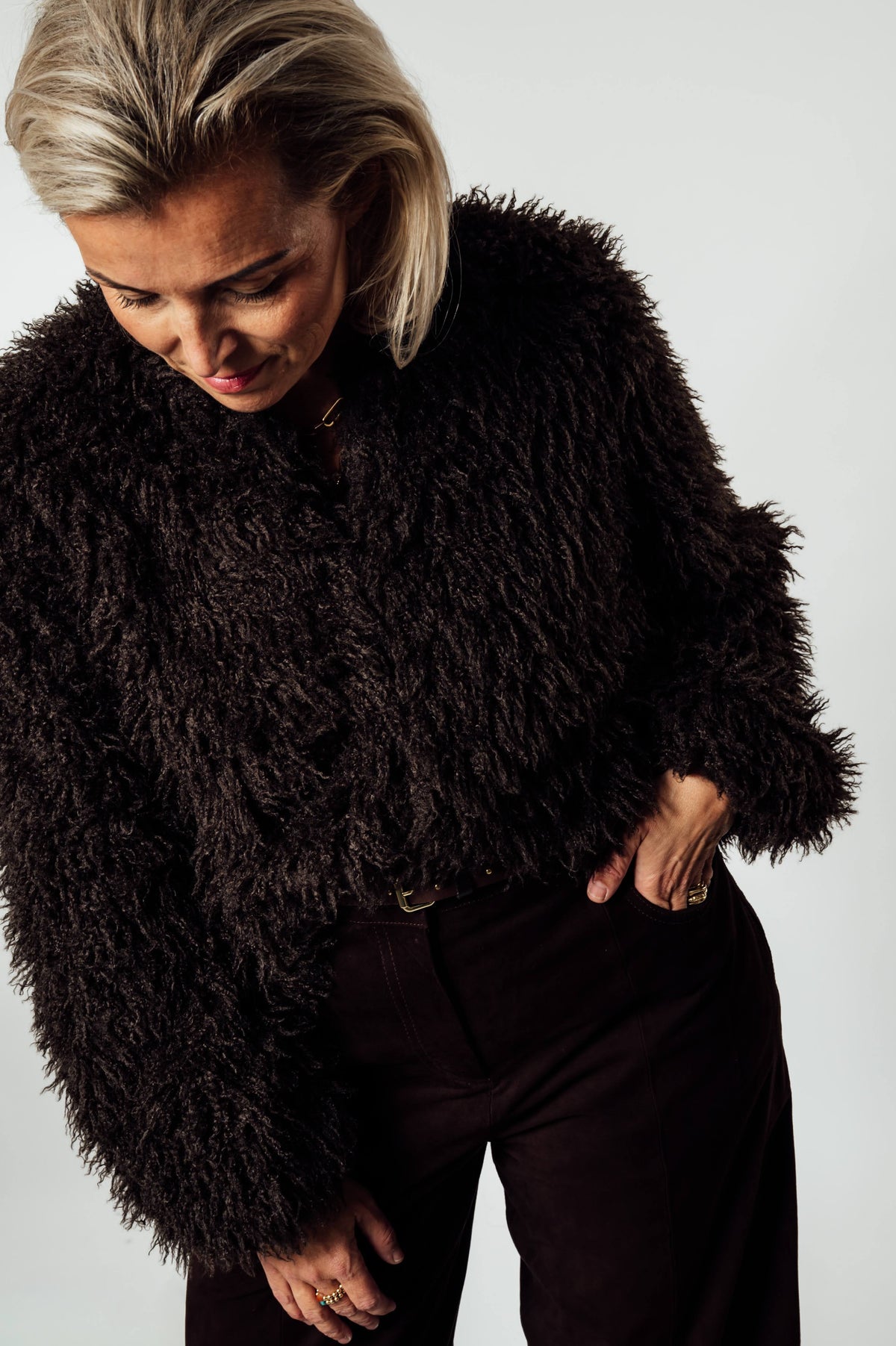 LAGOTTO CROP FUR JACKET