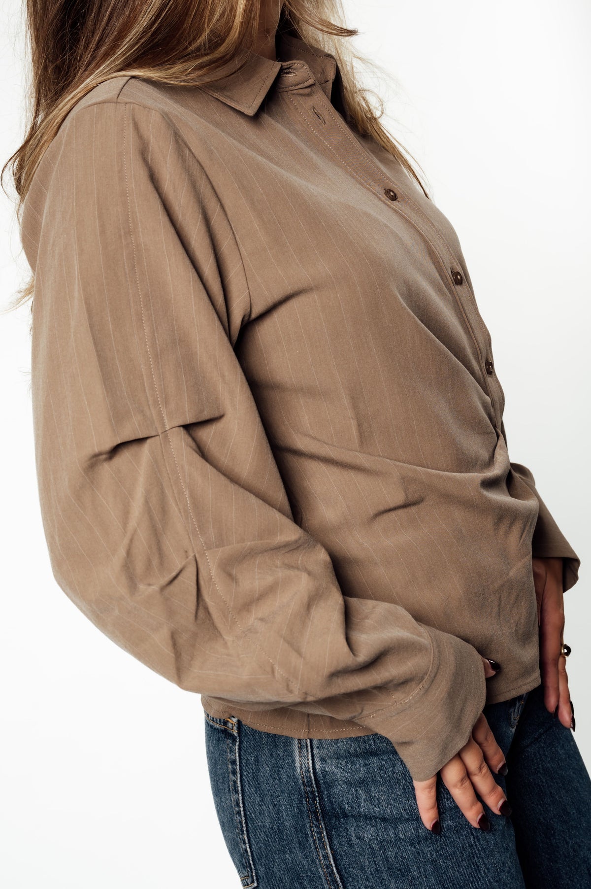 LYVIACC ASYM PIN SHIRT