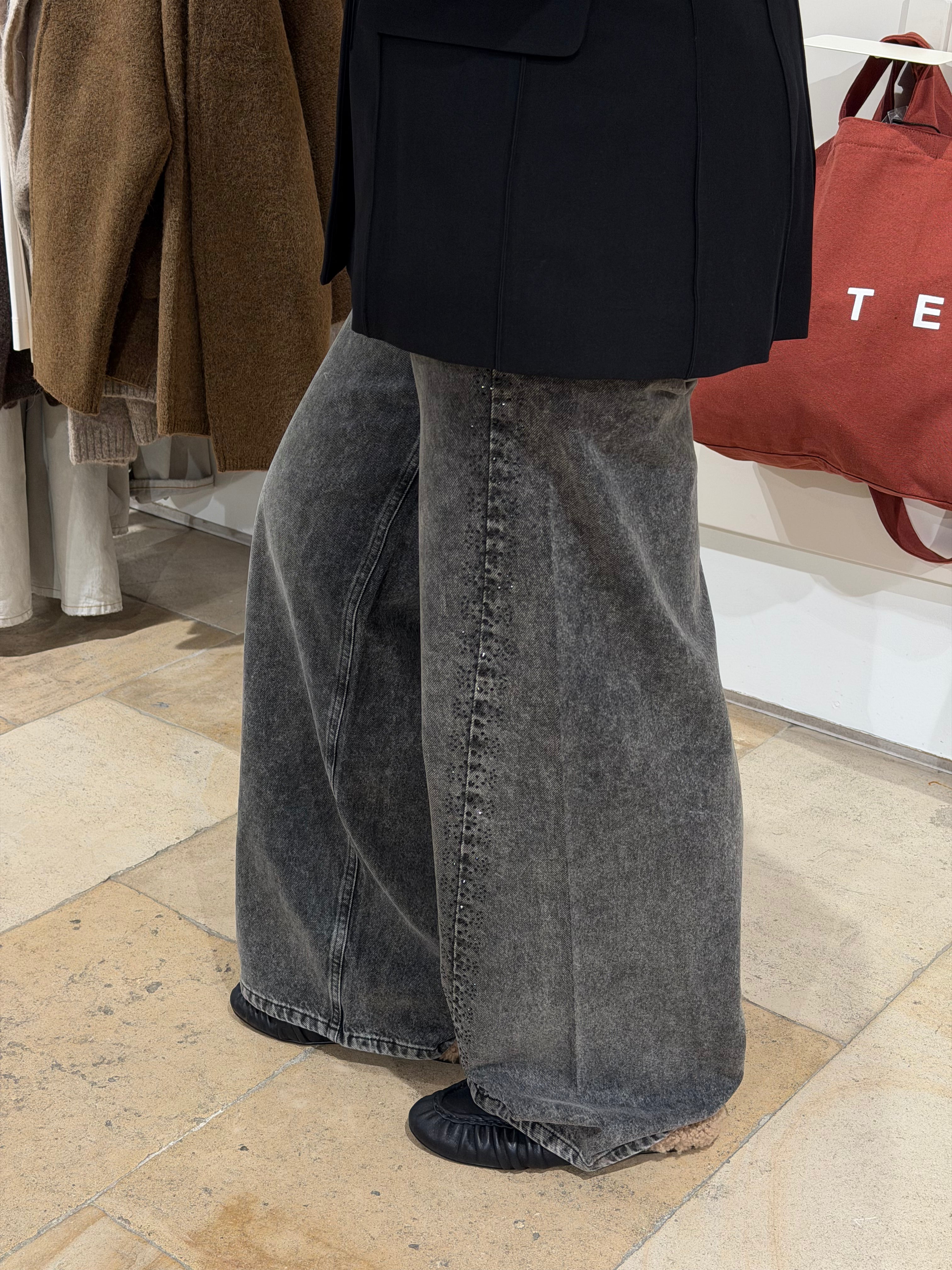 VICKYCC STONE WIDE JEANS