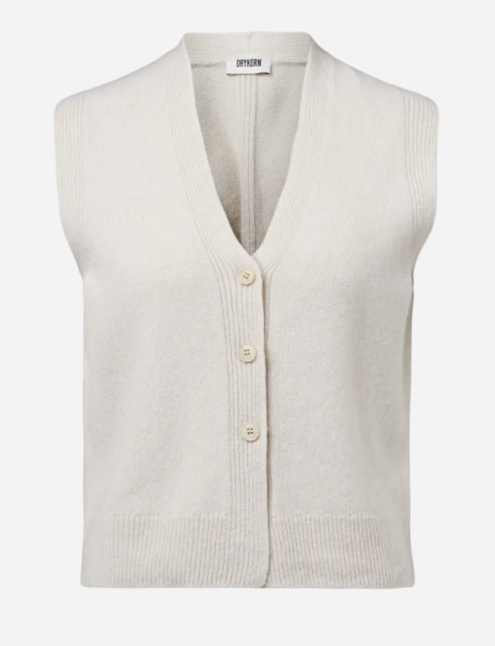 DRYKORN Abalia gebreid gilet met V-hals